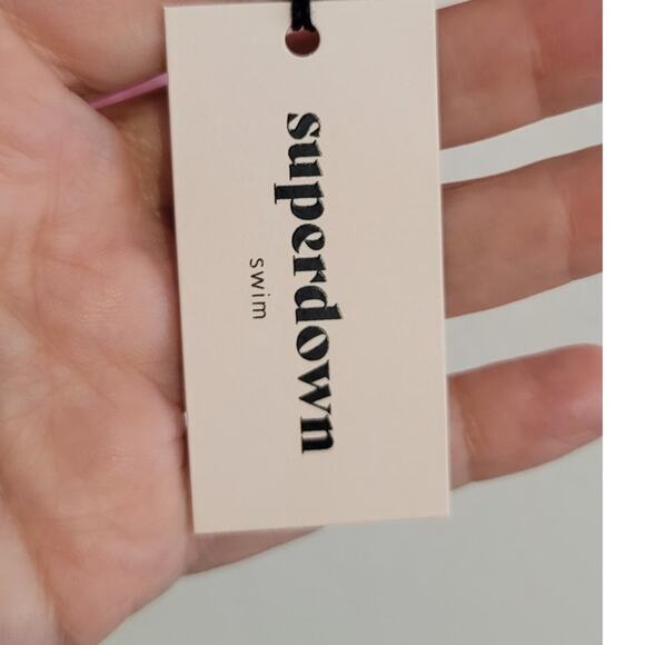 Superdown Arianna Bikini Bottom Pink Small NEW - Picture 5 of 9